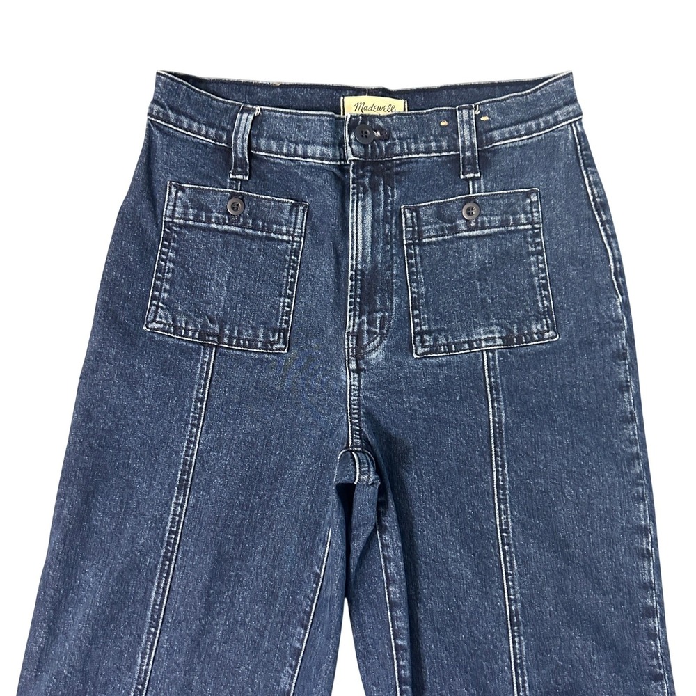 Madewell Wide-Leg Jeans Womens 29 Blue The Perfect Vintage Patch Pocket 29x28